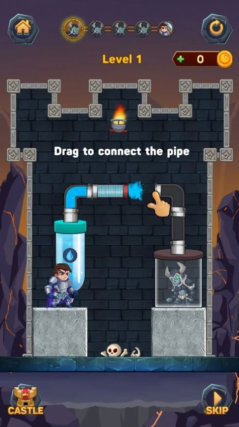 Ӣ۹ܵԮСϷ׿棨Hero Pipe Rescue v1.9ͼ2