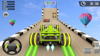 方程式赛车空中赛道中文版免费金币最新版图2