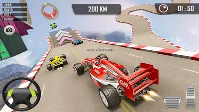 方程式赛车空中赛道中文版免费金币最新版图3