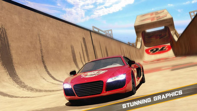 巨型赛车特技赛道游戏免费金币最新版图片1