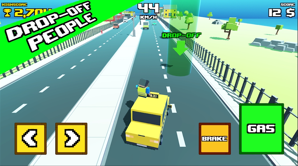 ⳵֮·Ϸٷ(Crazy Road Taxi Madness) v0.1ͼ1