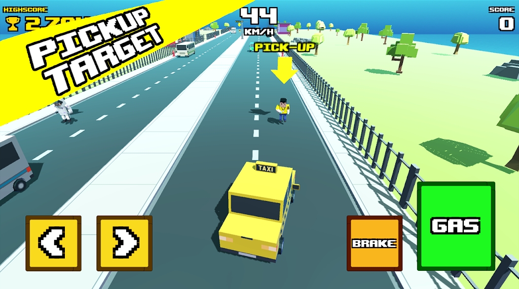 ⳵֮·Ϸٷ(Crazy Road Taxi Madness) v0.1ͼ2