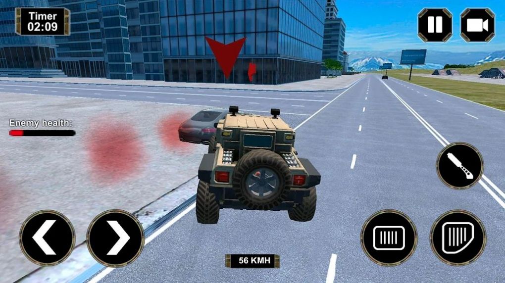 ׷ʻ3DϷֻ棨Army Car Chase Driving 3D v0.2ͼ1