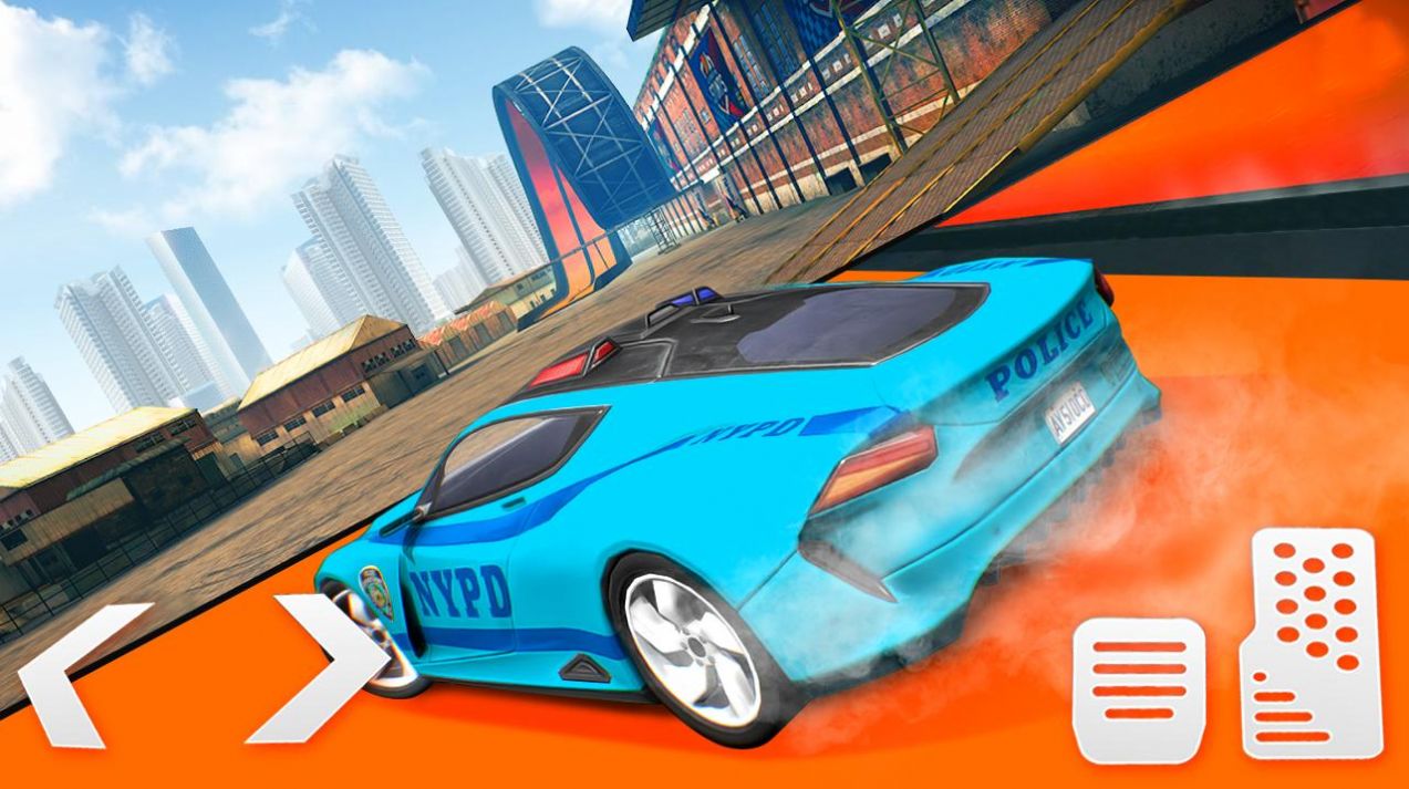 ؼµϷٷ(Police Car Stunts: Mega Ramp)ͼƬ1