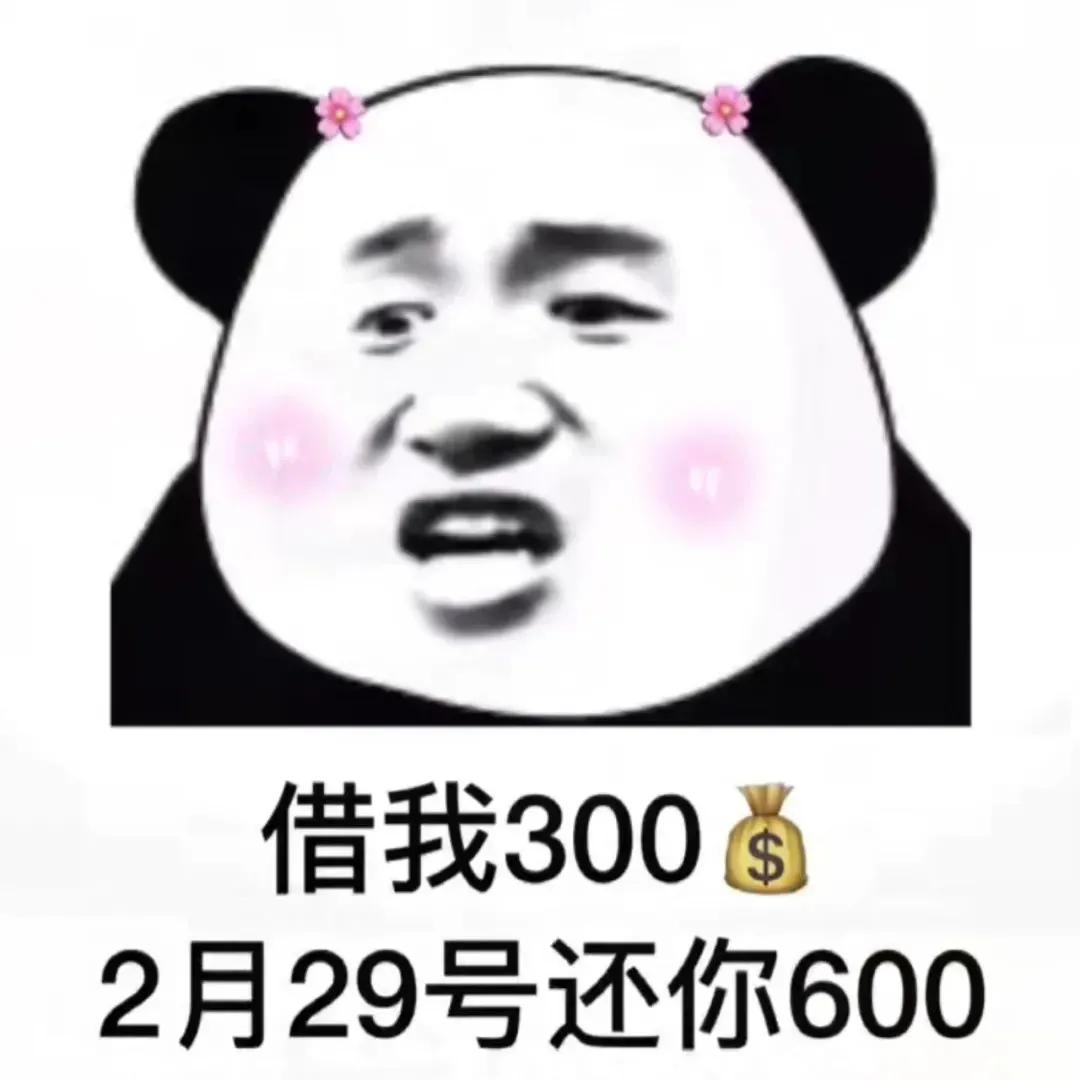 借我300 2月29号还你600表情包图片完整下载图2