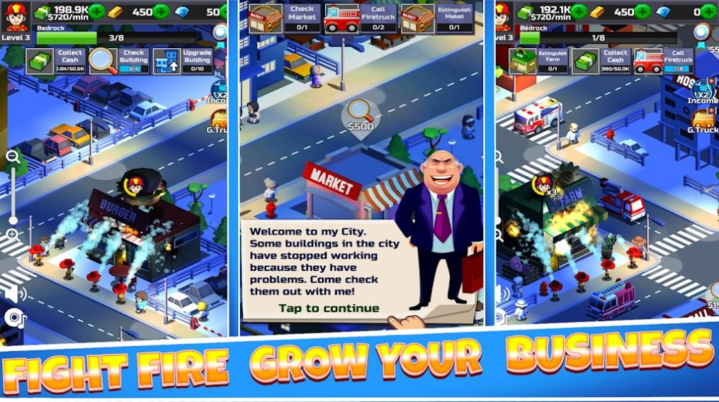 ԮдϷ׿İ(Fire Rescue Idle Tycoon)ͼƬ1