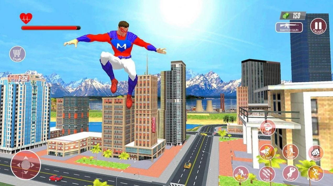 SuperHero Flying Simulator 3D截图