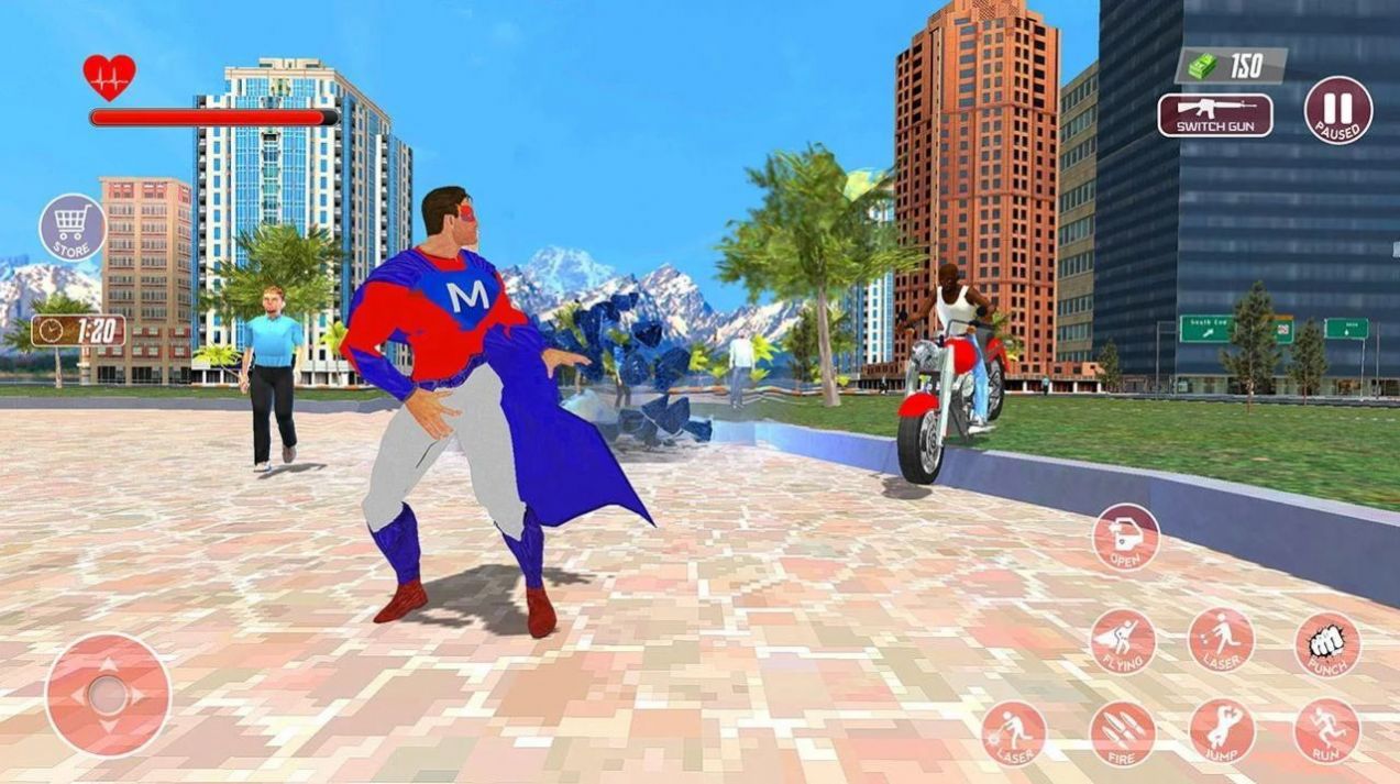 SuperHero Flying Simulator 3D截图